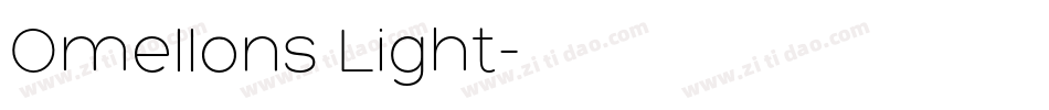 Omellons Light字体转换